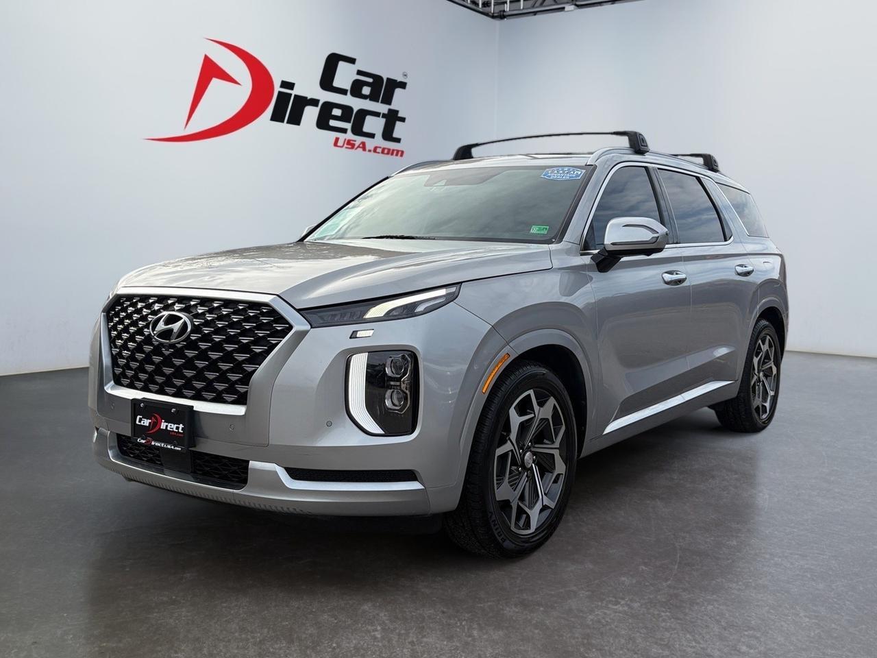 2021 Hyundai Palisade Calligraphy, HEADS UP DISPLAY, POWER LIFTGATE, HIGHWAY DRIVING ASSIST, BLIND SPOT ALERT, MOONROOF, HEATED & COOLING SEATS, POWER 3RD ROW, DRIVE TALK INTERCOM, 360 BACKUP CAMERA, APPLE CARPLAY/ANDROID AUTO, AUTO START/STOP, CLEAN CARFAX, THIS SUV HAS
