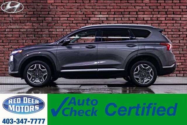 2021 Hyundai Santa Fe Hybrid AWD Preferred Leather Roof BCam Red Deer AB