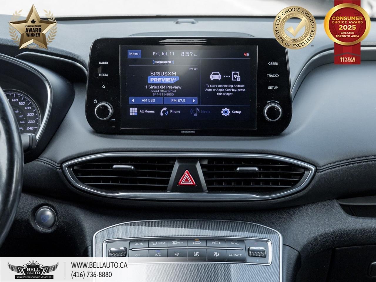 2021 Hyundai Santa Fe Preferred | AWD | APPLECAR | B.CAM | B.SPOT | PWR&HTD SEATS | PARKASSIST | LANEDEPARTURE Toronto ON