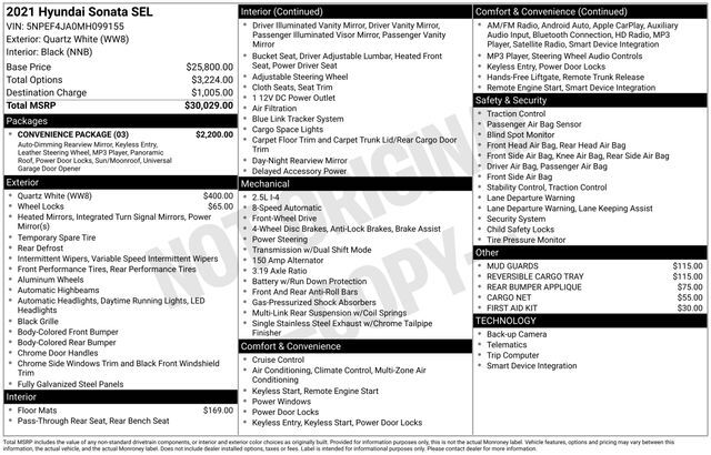 2021 Hyundai Sonata SEL Raleigh NC