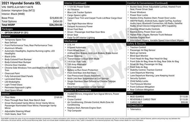 2021 Hyundai Sonata SEL Raleigh NC