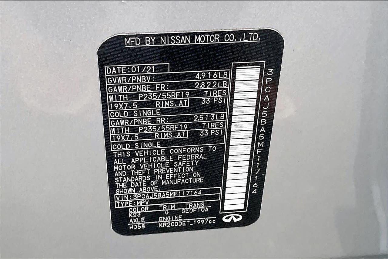 2021 INFINITI QX50 LUXE Roseville CA