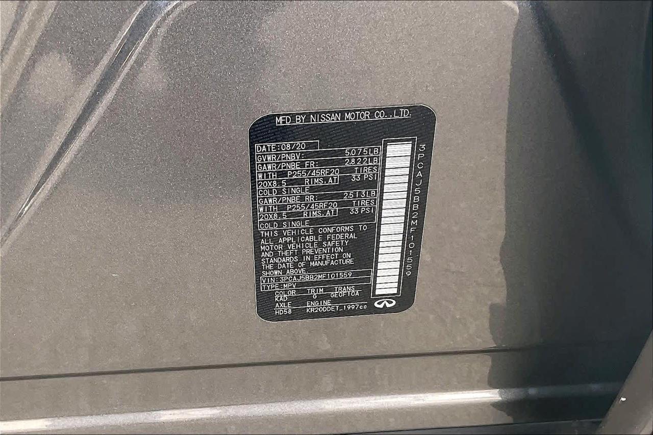 2021 INFINITI QX50 LUXE Roseville CA