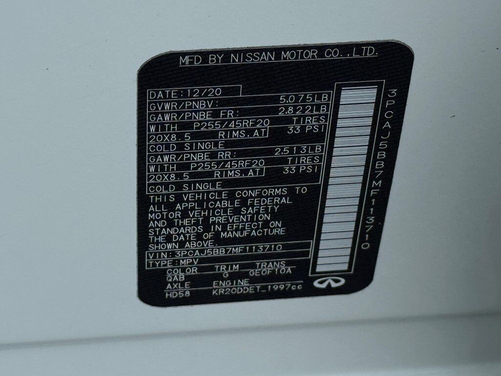 2021 INFINITI QX50 LUXE Chantilly VA
