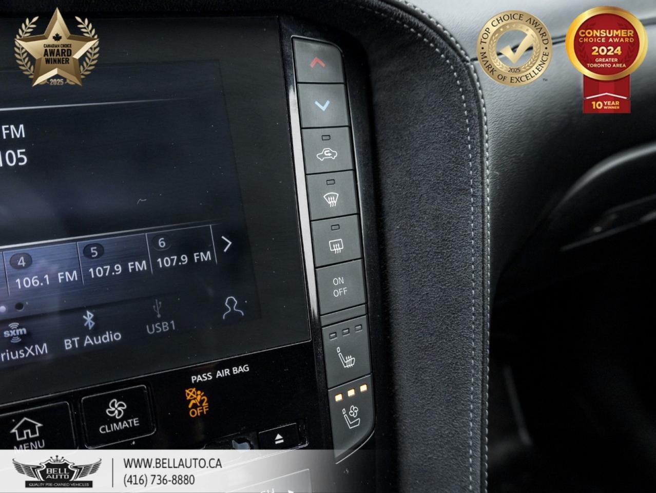 2021 INFINITI QX50 Sensory, 360CAM, HUD, LTHR, NAVI, PANO, B.SPOT, BOSE, SENSORS, WOODTRIM, NOACCIDENT Toronto ON