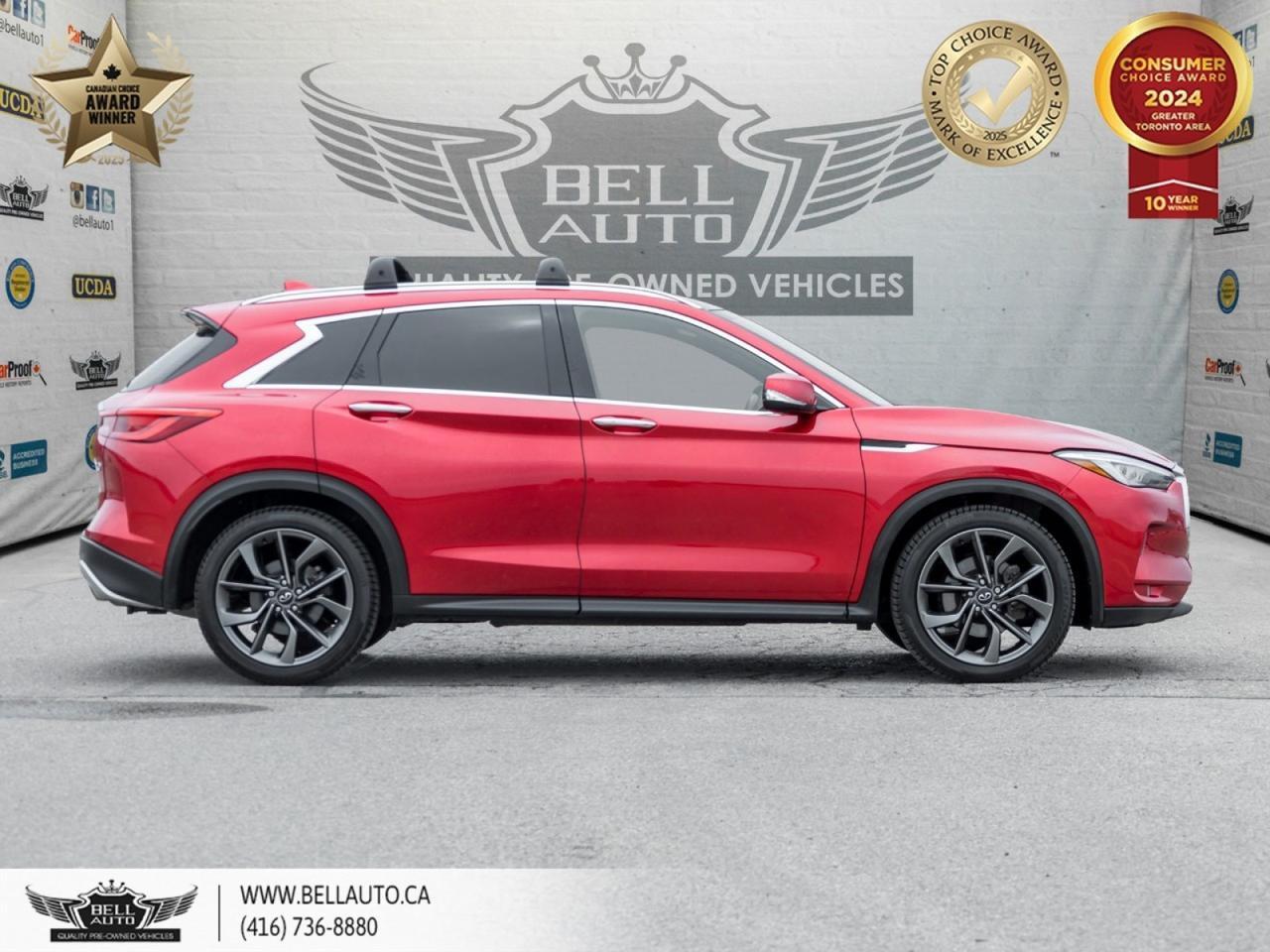 2021 INFINITI QX50 Sensory, 360CAM, HUD, LTHR, NAVI, PANO, B.SPOT, BOSE, SENSORS, WOODTRIM, NOACCIDENT Toronto ON