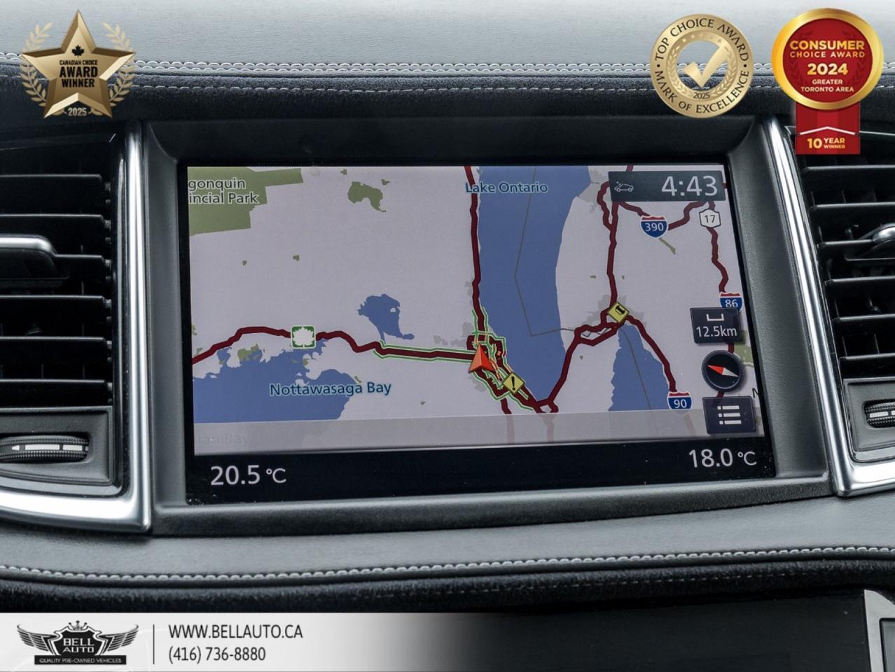 2021 INFINITI QX50 Sensory, 360CAM, HUD, LTHR, NAVI, PANO, B.SPOT, BOSE, SENSORS, WOODTRIM, NOACCIDENT Toronto ON