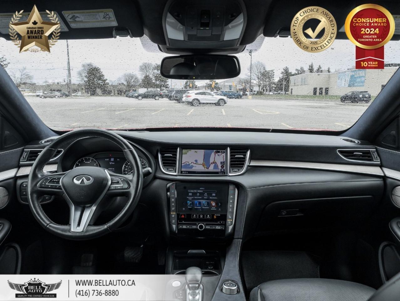 2021 INFINITI QX50 Sensory, 360CAM, HUD, LTHR, NAVI, PANO, B.SPOT, BOSE, SENSORS, WOODTRIM, NOACCIDENT Toronto ON