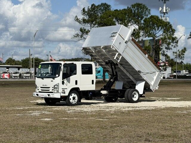2021 Isuzu NPR-XD Crew Cab 14' Aluminum Landscape Dump Truck