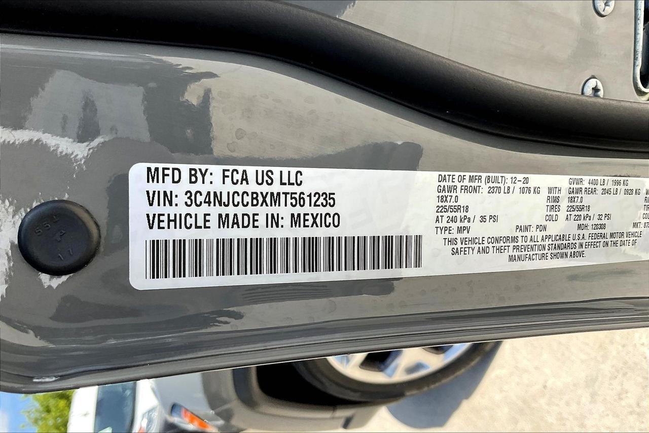 2021 JEEP COMPASS LIMITED GRAY at G Motors
