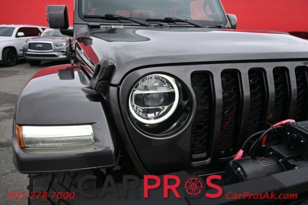 2021 Jeep Gladiator High Altitude - 4x4 - Crew Cab - Hard Top - Cold Weather Pkg - Auto Start - Heated Leather Seats & Steering Wheel - Navigation - Alpine Spears - Adaptive Cruise - Blind Spot & Forward Collision Alert - Back Up Camera - Tow Pkg - Only 50K Miles Anchorage AK