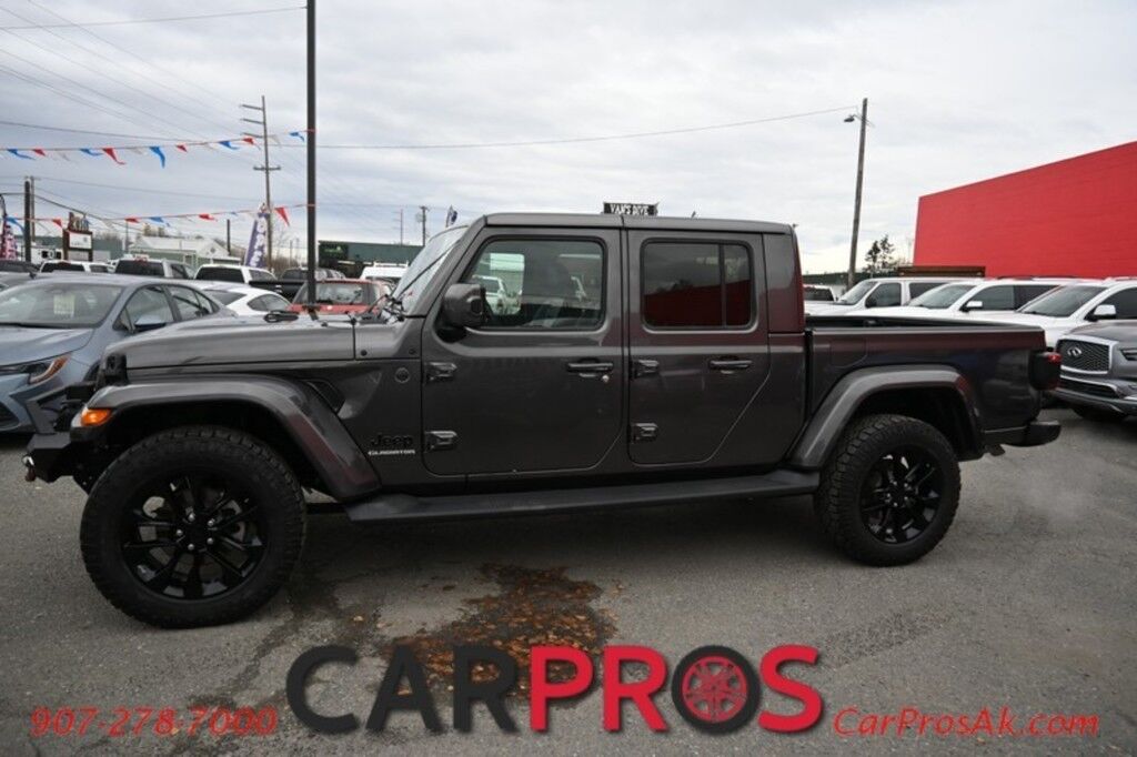 2021 Jeep Gladiator High Altitude - 4x4 - Crew Cab - Hard Top - Cold Weather Pkg - Auto Start - Heated Leather Seats & Steering Wheel - Navigation - Alpine Spears - Adaptive Cruise - Blind Spot & Forward Collision Alert - Back Up Camera - Tow Pkg - Only 50K Miles Anchorage AK