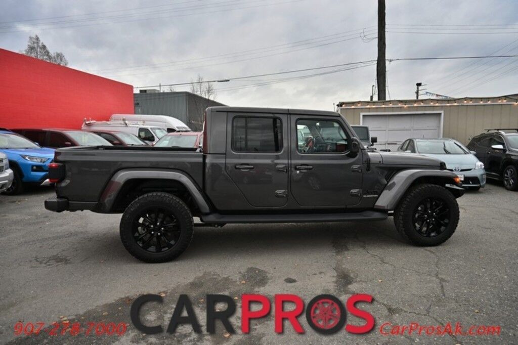 2021 Jeep Gladiator High Altitude - 4x4 - Crew Cab - Hard Top - Cold Weather Pkg - Auto Start - Heated Leather Seats & Steering Wheel - Navigation - Alpine Spears - Adaptive Cruise - Blind Spot & Forward Collision Alert - Back Up Camera - Tow Pkg - Only 50K Miles Anchorage AK