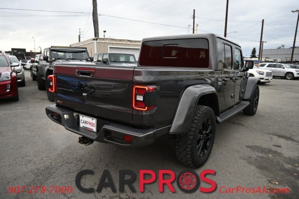 2021 Jeep Gladiator High Altitude - 4x4 - Crew Cab - Hard Top - Cold Weather Pkg - Auto Start - Heated Leather Seats & Steering Wheel - Navigation - Alpine Spears - Adaptive Cruise - Blind Spot & Forward Collision Alert - Back Up Camera - Tow Pkg - Only 50K Miles Anchorage AK
