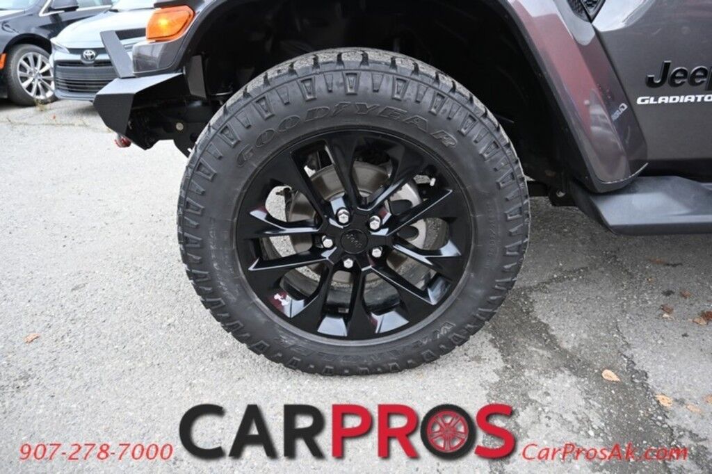 2021 Jeep Gladiator High Altitude - 4x4 - Crew Cab - Hard Top - Cold Weather Pkg - Auto Start - Heated Leather Seats & Steering Wheel - Navigation - Alpine Spears - Adaptive Cruise - Blind Spot & Forward Collision Alert - Back Up Camera - Tow Pkg - Only 50K Miles Anchorage AK