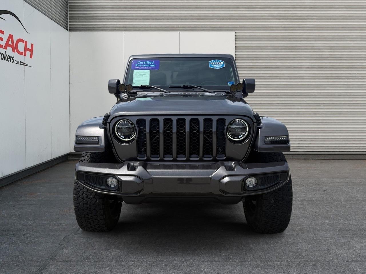 2021 Jeep Gladiator High Altitude, HEATED SEATS, APPLE CARPLAY/ANDROID AUTO, UNIVERSAL GARAGE DOOR OPENER, BED LINER, SLIDING REAR WINDOW, BACKUP CAMERA, POWER/HEATED MIRRORS, REMOTE START, CLEAN CARFAX! Norfolk VA