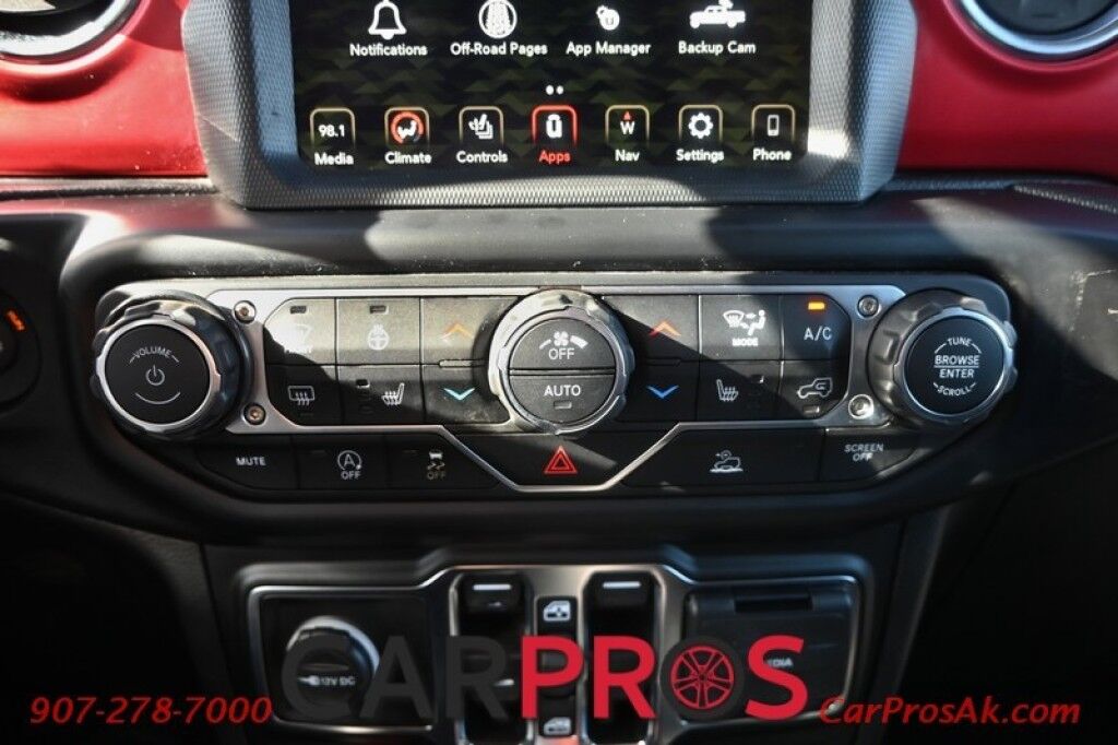 2021 Jeep Gladiator Rubicon - 4X4 - Cold Weather Group - Auto Start - Heated Seats & Steering Wheel - Alpine Speakers - Navigation - Apple CarPlay & Android Auto - Reverse Camera - Steel Bumper Group w/ Winch - 3 Piece Freedome Hard Top - Tow PKG Anchorage AK