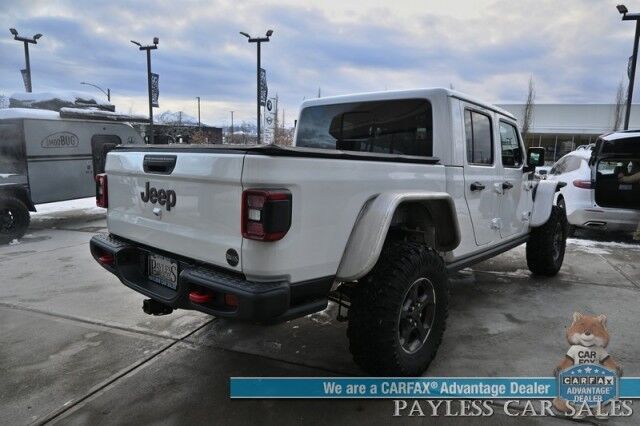 2021 Jeep Gladiator Rubicon / 4X4 / Lifted / Fox Shocks / GIGGLEPIN Winch / Custom Fender Flares & Bumper / Auto Start / Heated Leather Seats & Steering / NAV / Apple CarPlay & Android Auto / Tonneau Cover / Tow Pkg / 1-Owner Anchorage AK