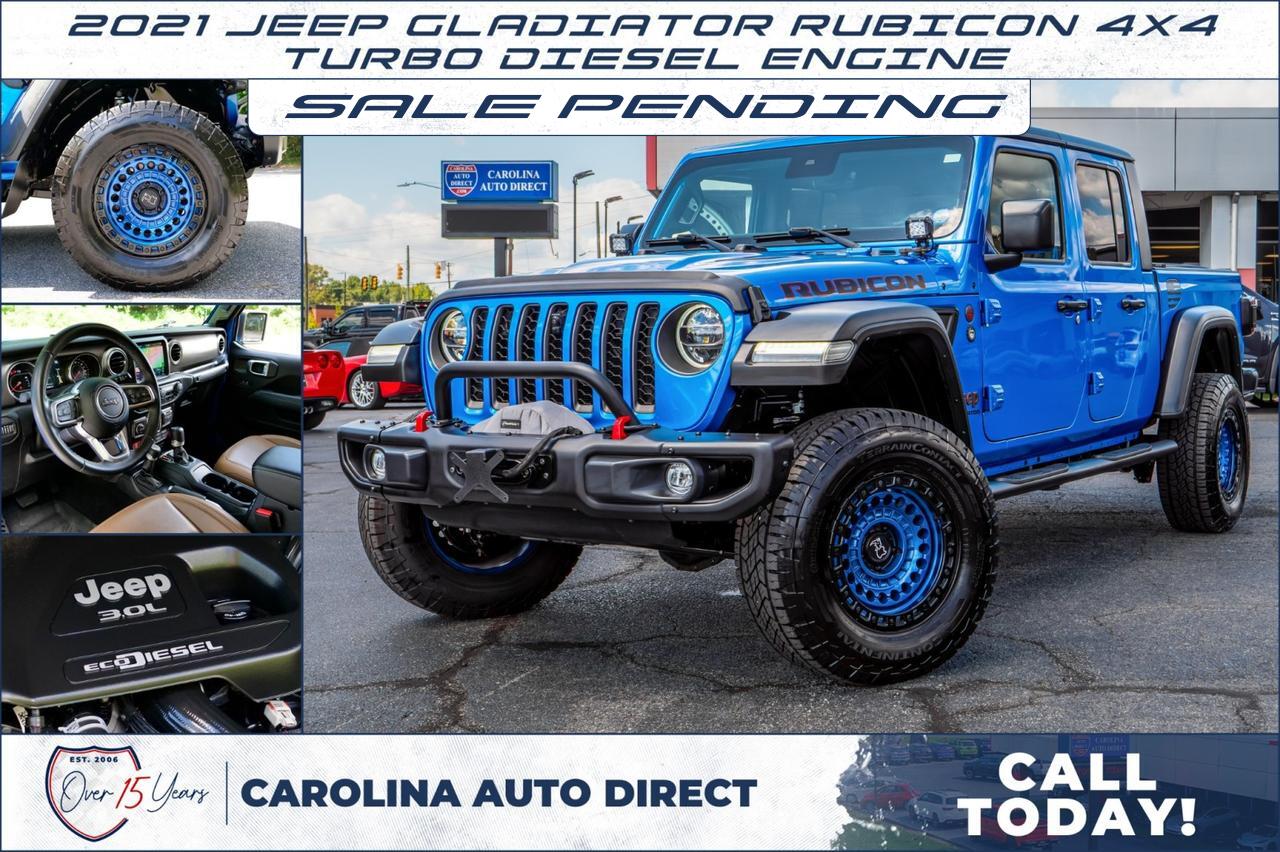 2021 Jeep Gladiator Rubicon 4X4 / Turbo Diesel / LED Lighting / UPGRADES!