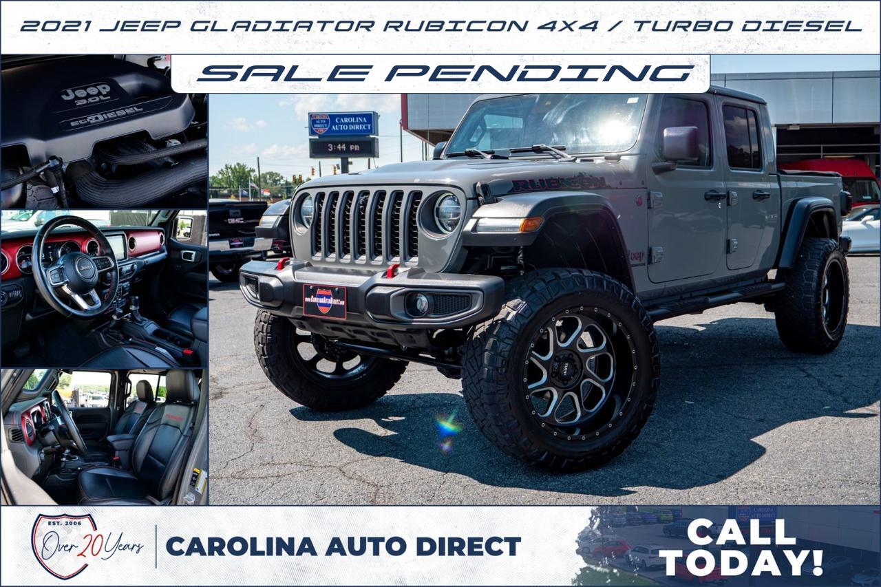 2021 Jeep Gladiator Rubicon 4X4 / Turbo Diesel / UPGRADES / Leather Seats!