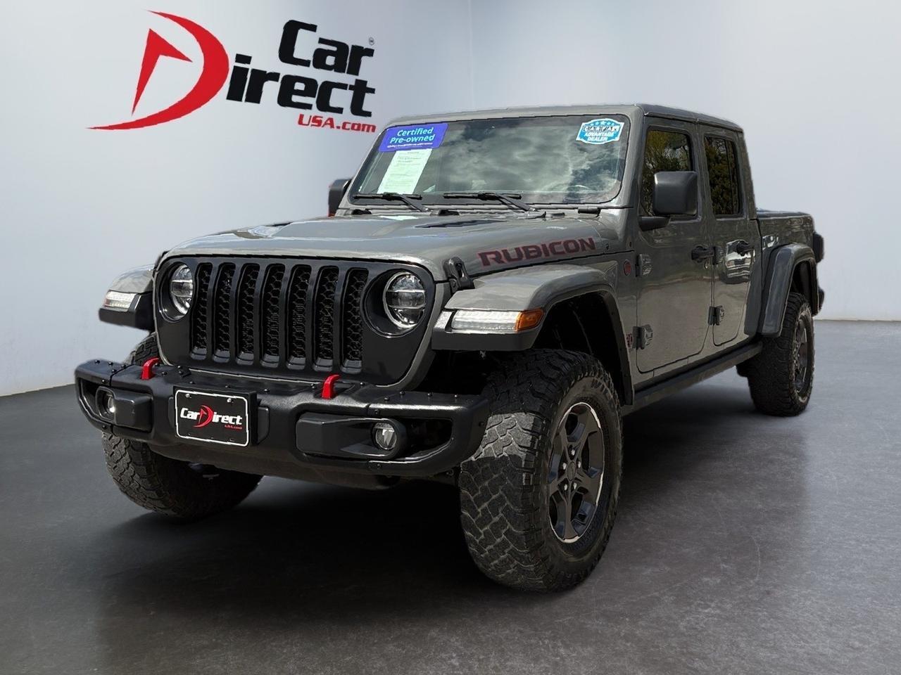 2021 Jeep Gladiator Rubicon, BLIND SPOT ALERT, LANE KEEP ASSIST, HEATED STEERING WHEEL & FRONT SEATS, APPLE CARPLAY/ANDROID AUTO, LOW MILES, ONLY 1 OWNER, CLEAN CARFAX, TAKE THIS JEEP HOME TODAY! Virginia Beach VA