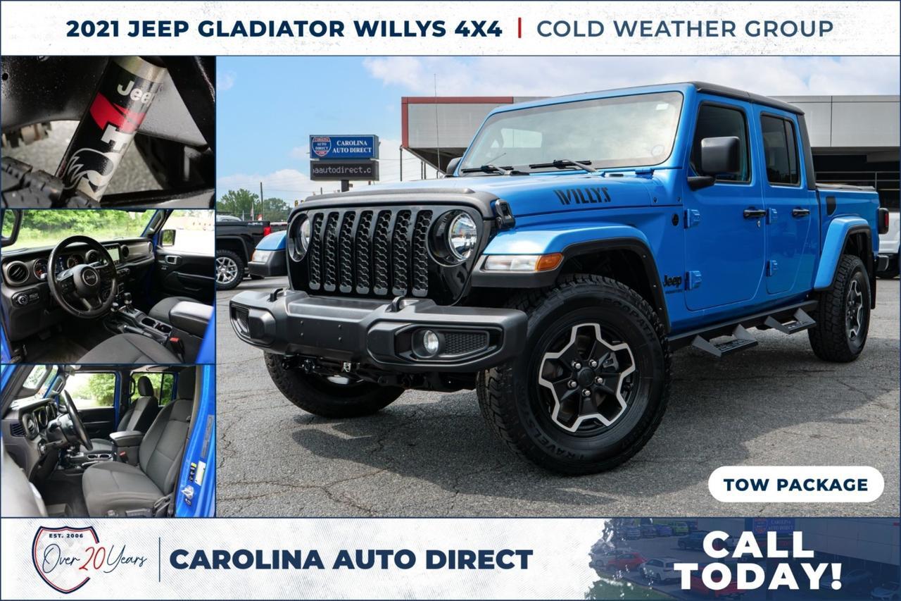 2021 Jeep Gladiator Willys 4X4 / Tow Package / Cold Weather Group!