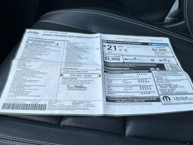 2021 Jeep Grand Cherokee 80th Anniversary Worcester MA