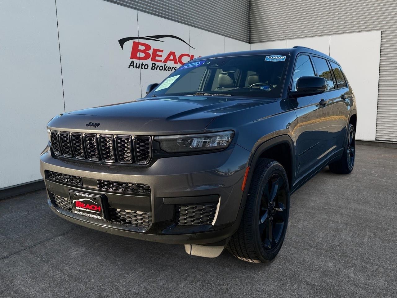 2021 Jeep Grand Cherokee L Altitude, HEATED SEATS, HEATED STEERING WHEEL, CAPTAINS CHAIRS, 3RD ROW, APPLE CARPLAY/ANDROID AUTO, POWER AND HEATED MIRRORS, BACKUP CAMERA, REMOTE START, POWER LIFTGATE, ROOF RACKS, MAKE THIS JEEP GRAND CHEROKEE YOURS TODAY!