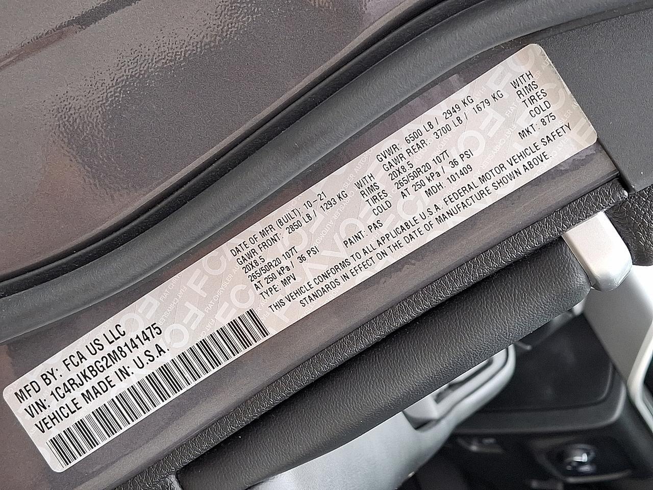 2021 Jeep Grand Cherokee L Limited 4x4 Vineland NJ