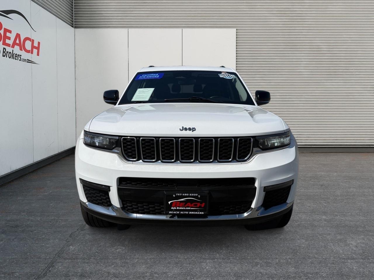 2021 Jeep Grand Cherokee L Limited, APPLE CARPLAY/ANDROID AUTO, HEATED SEATS, HEATED REAR SEATS, WIFI, POWER LIFTGATE, BACKUP CAMERA, UNIVERSAL GARAGE DOOR OPENER, NAVIGATION, HEATED STEERING WHEEL, ONLY 1 OWNER! Norfolk VA