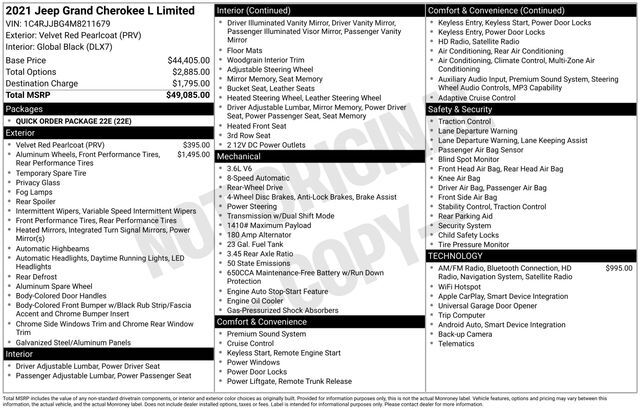 2021 Jeep Grand Cherokee L Limited Raleigh NC