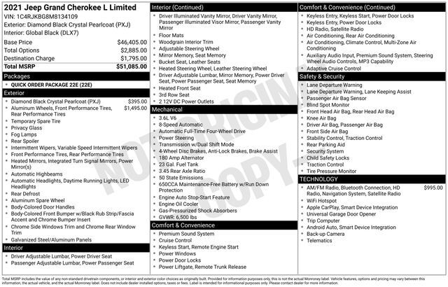 2021 Jeep Grand Cherokee L Limited Raleigh NC