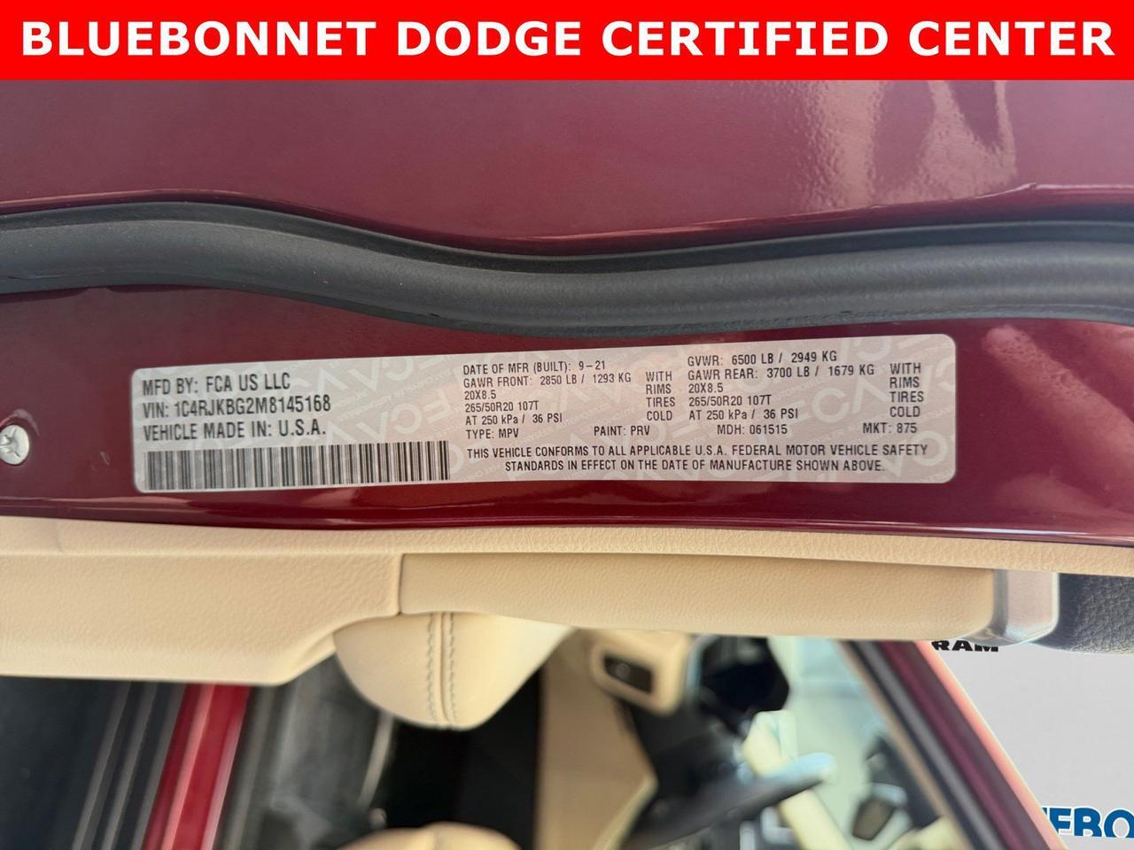 2021 Jeep Grand Cherokee L Limited New Braunfels TX