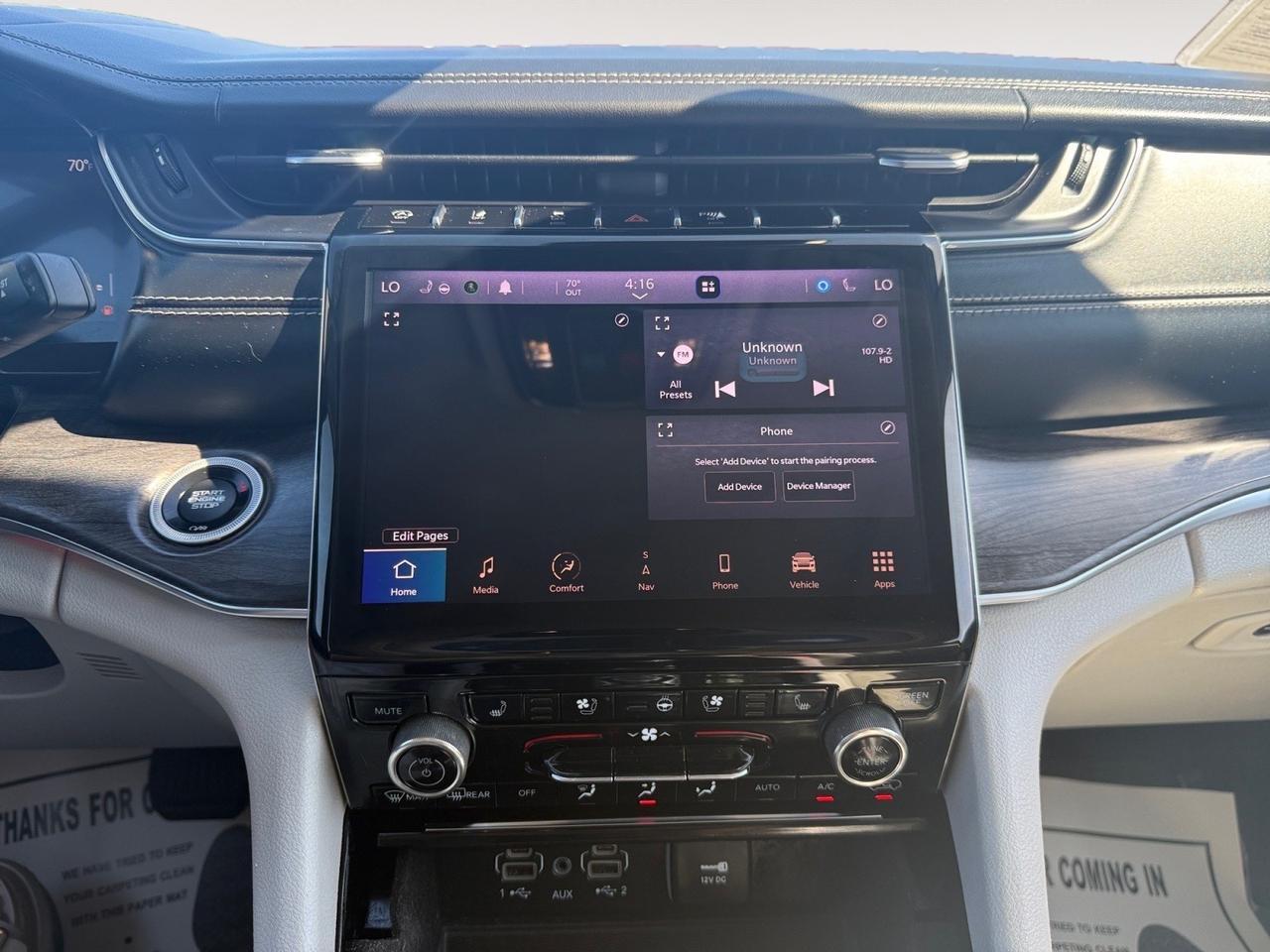 2021 Jeep Grand Cherokee L Overland, HEATED/VENTILATED SEATS, HEATED REAR SEATS, MOONROOF, APPLE CARPLAY/ANDROID AUTO, UNIVERSAL GARAGE DOOR OPENER, MCINTOSH SOUND SYSTEM, POWER LIFTGATE, CAPTAINS CHAIRS, 3RD ROW, BACKUP CAMERA, POWER/HEATED MIRRORS, REMOTE START, ONLY 1 OWNER Norfolk VA