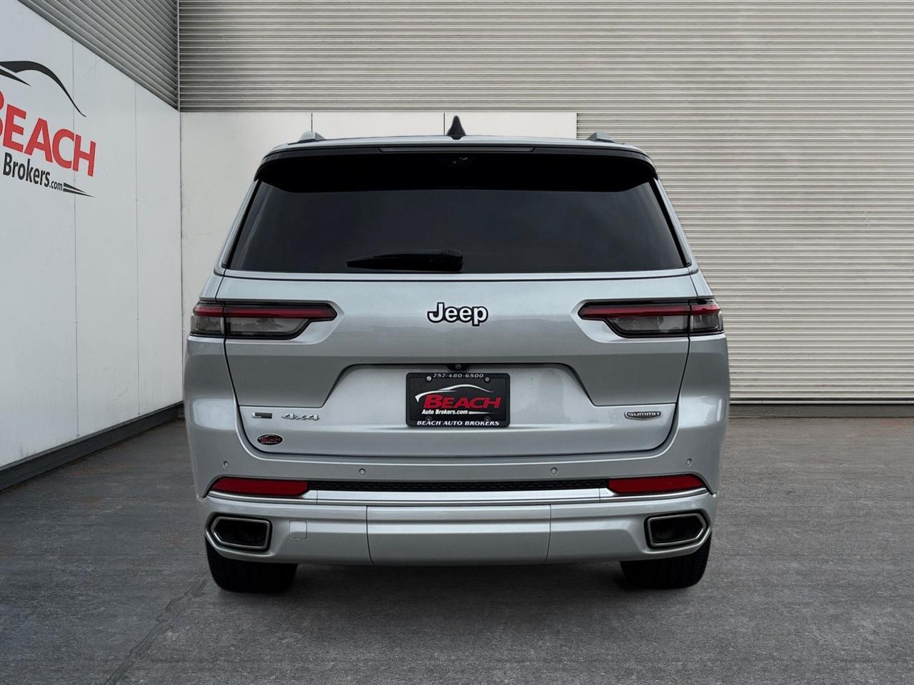 2021 Jeep Grand Cherokee L SUMMIT RESERVE, QUADRA LIFT AIR SUSPENSION, 4X4, TOWING PACKAGE, PANORAMIC SUNROOF, CROSS PATH DETECTION, HEAD-UP DISPLAY, MCINTOSH SPEAKERS, HEATED & COOLED SEATS, ADAPTIVE CRUISE CONTROL, COMFORT, SAFETY, & LUXURY, THIS SUV HAS IT ALL- DONT MISS OU Norfolk VA