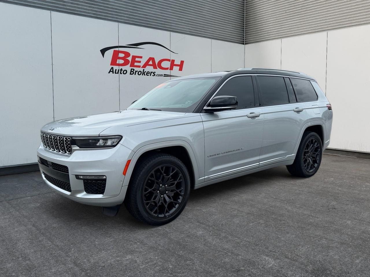 2021 Jeep Grand Cherokee L SUMMIT RESERVE, QUADRA LIFT AIR SUSPENSION, 4X4, TOWING PACKAGE, PANORAMIC SUNROOF, CROSS PATH DETECTION, HEAD-UP DISPLAY, MCINTOSH SPEAKERS, HEATED & COOLED SEATS, ADAPTIVE CRUISE CONTROL, COMFORT, SAFETY, & LUXURY, THIS SUV HAS IT ALL- DONT MISS OU Norfolk VA