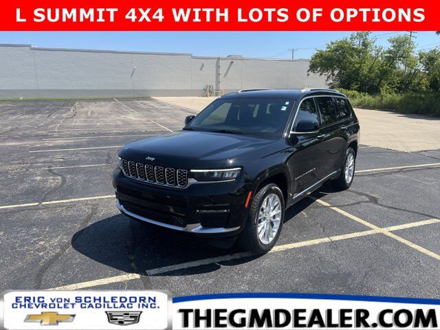 2021 Jeep Grand Cherokee L Summit 4WD LuxuryTechVGroup w/AdptvCrz Nav 20s HtdCldMemLthr SurroundViewCameras Milwaukee WI