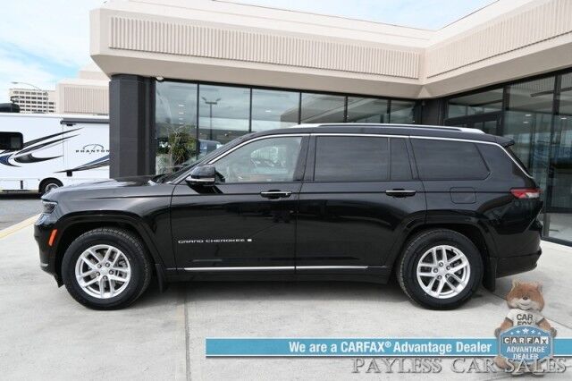 2021 Jeep Grand Cherokee L Summit Reserve / 4X4 / Advanced & Luxury Tech Group / Auto Start / Heated & Cooled Leather Seats / Heated Steering / Sunroof / Adaptive Cruise / Lane Depart & Blind Spot / Rear Captain Chairs / 3rd Row / Seats 6 Anchorage AK