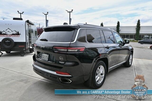 2021 Jeep Grand Cherokee L Summit Reserve / 4X4 / Advanced & Luxury Tech Group / Auto Start / Heated & Cooled Leather Seats / Heated Steering / Sunroof / Adaptive Cruise / Lane Depart & Blind Spot / Rear Captain Chairs / 3rd Row / Seats 6 Anchorage AK