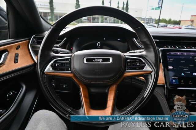 2021 Jeep Grand Cherokee L Summit Reserve / 4X4 / Advanced & Luxury Tech Group / Auto Start / Heated & Cooled Leather Seats / Heated Steering / Sunroof / Adaptive Cruise / Lane Depart & Blind Spot / Rear Captain Chairs / 3rd Row / Seats 6 Anchorage AK