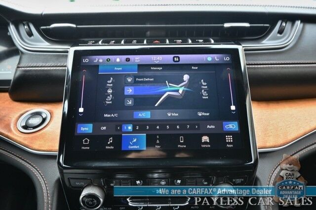 2021 Jeep Grand Cherokee L Summit Reserve / 4X4 / Advanced & Luxury Tech Group / Auto Start / Heated & Cooled Leather Seats / Heated Steering / Sunroof / Adaptive Cruise / Lane Depart & Blind Spot / Rear Captain Chairs / 3rd Row / Seats 6 Anchorage AK