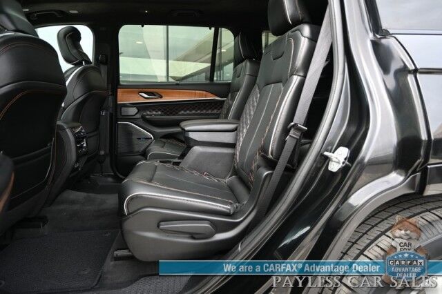 2021 Jeep Grand Cherokee L Summit Reserve / 4X4 / Advanced & Luxury Tech Group / Auto Start / Heated & Cooled Leather Seats / Heated Steering / Sunroof / Adaptive Cruise / Lane Depart & Blind Spot / Rear Captain Chairs / 3rd Row / Seats 6 Anchorage AK