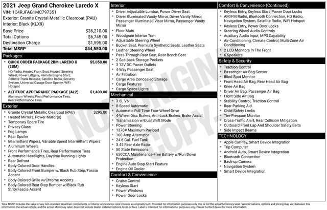 2021 Jeep Grand Cherokee Laredo X Raleigh NC