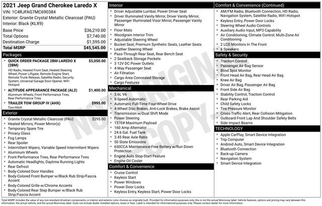 2021 Jeep Grand Cherokee Laredo X Raleigh NC