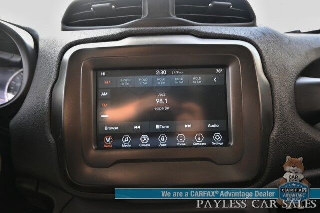 2021 Jeep Renegade Latitude / 4X4 / Auto Start / Blind Spot Alert / Lane Departure & Forward Collision / Apple CarPlay & Android Auto / AUX & USB Input / Back Up Camera / Keyless Entry & Start / Only 11K Miles / 29 MPG/ 1-Owner Anchorage AK