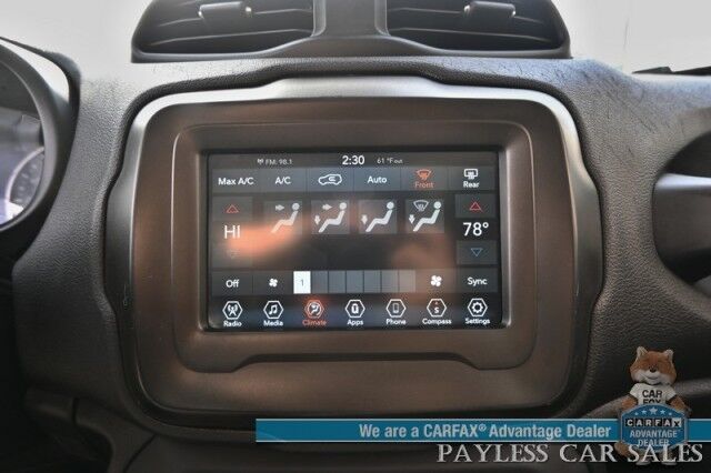 2021 Jeep Renegade Latitude / 4X4 / Auto Start / Blind Spot Alert / Lane Departure & Forward Collision / Apple CarPlay & Android Auto / AUX & USB Input / Back Up Camera / Keyless Entry & Start / Only 11K Miles / 29 MPG/ 1-Owner Anchorage AK