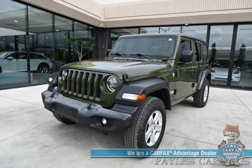 2021 Jeep Wrangler 4X4 / 3.6L V6 / Technology Group / Premium Cloth Seats / Removable Hard Top / Alpine Speakers / Bluetooth & Aux Input / Back Up Camera / Keyless Start / Block Heater / Cruise Control / Air Conditioning / 24 MPG / Tow Pkg Anchorage AK