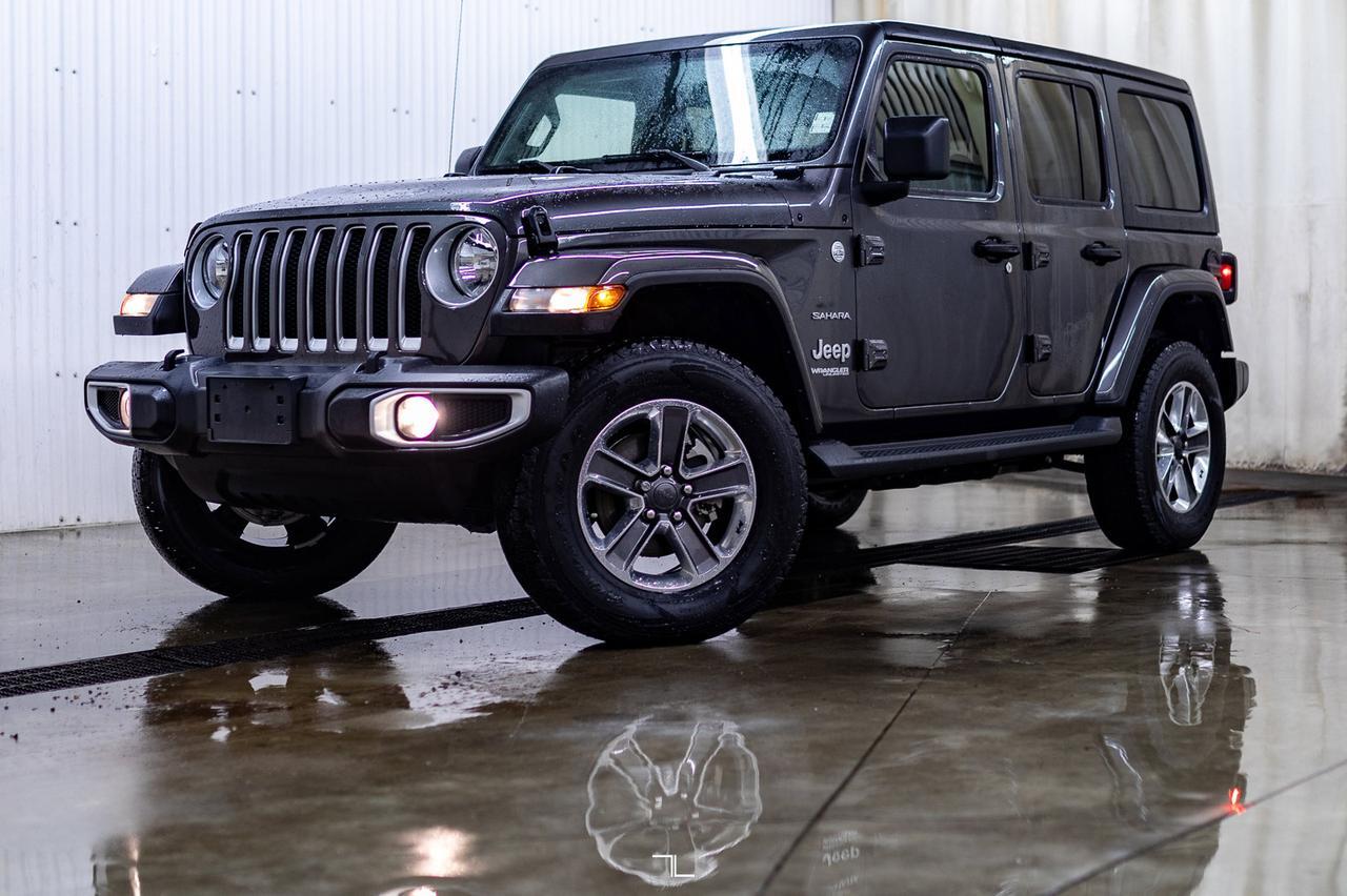 2021 Jeep Wrangler 4x4 Unlimited Sahara Diesel Leather Nav BCam Red Deer AB