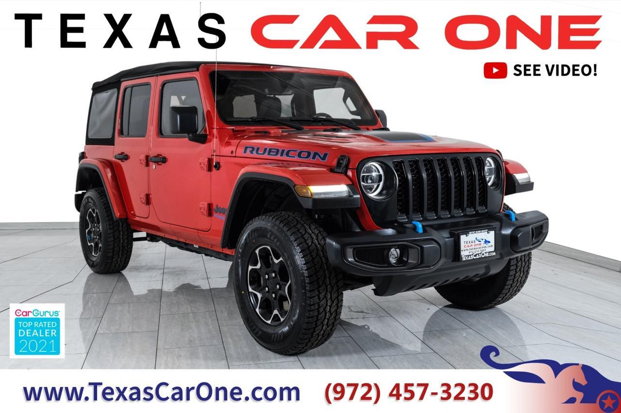 2021 Jeep Wrangler 4xe UNLIMITED RUBICON 4WD AUTOMATIC SOFT TOP NAVIGATION LEATHER HEATED SEATS REAR CAMERA