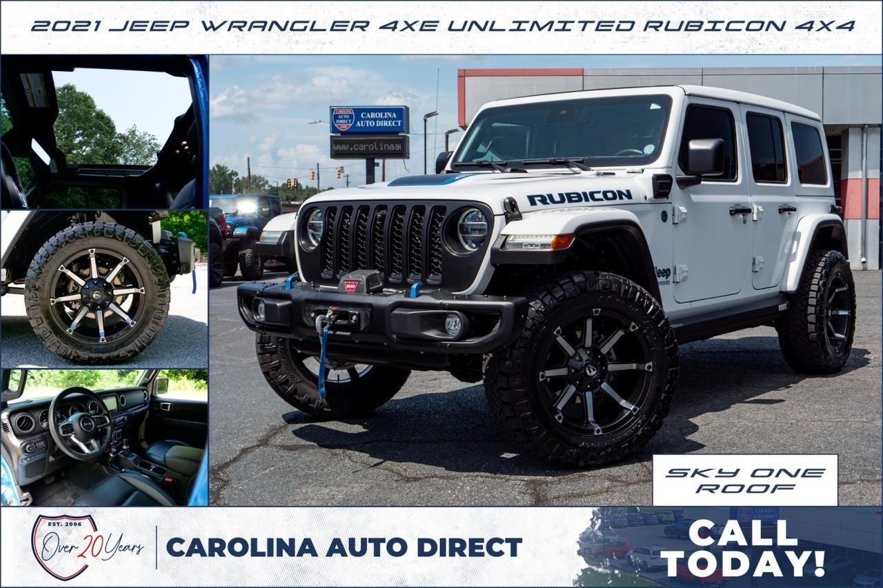 2021 Jeep Wrangler 4xe Unlimited Rubicon 4X4 / Sky One Roof / Steel Bumpers!